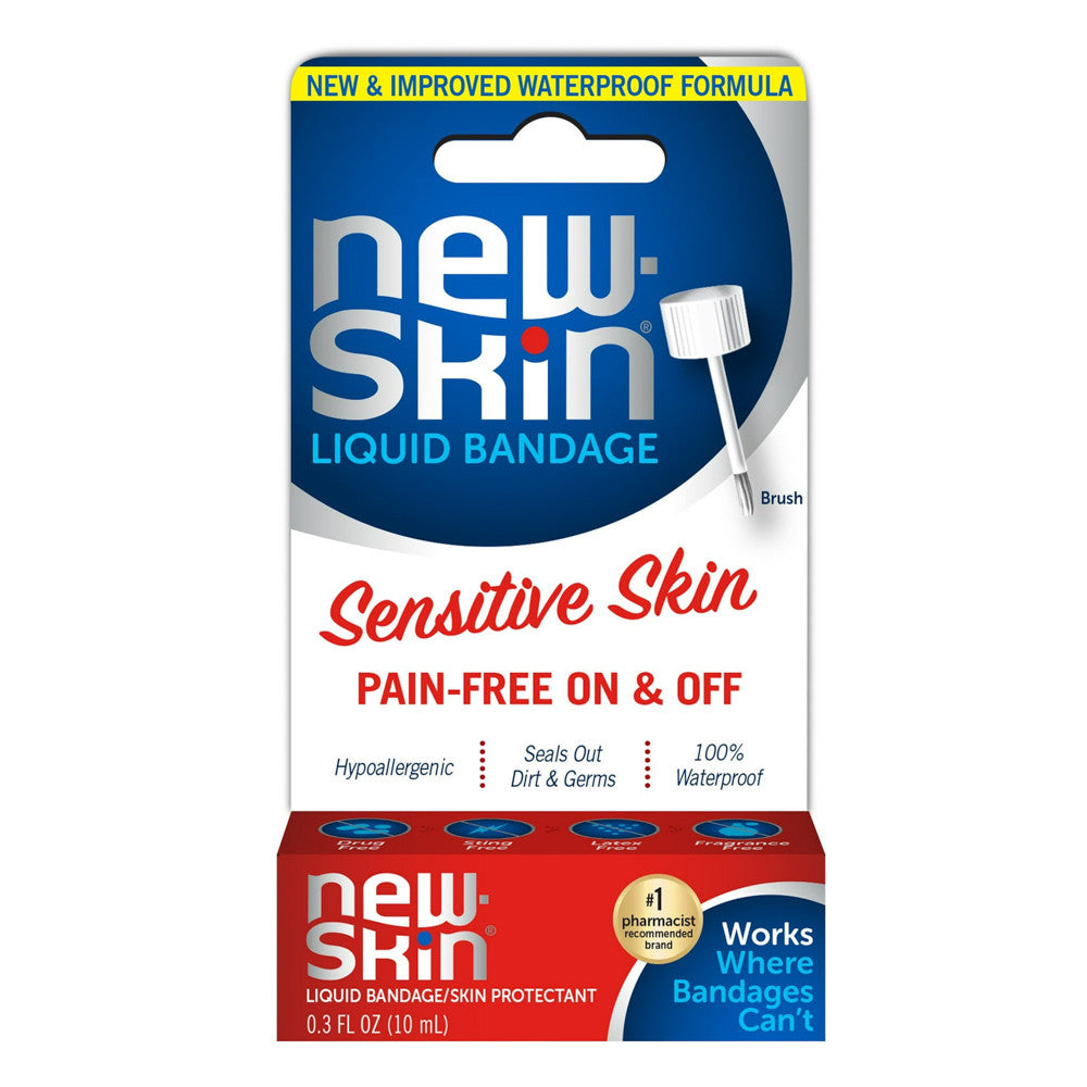 New Skin Sensitive Skin Liquid Bandage, Latex free, 0.3 Oz